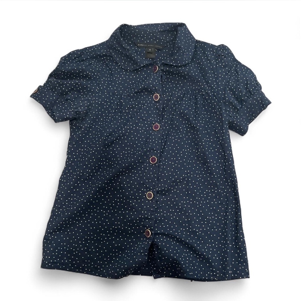 Marc By Marc Jacobs Navy and White Button Down Shirt